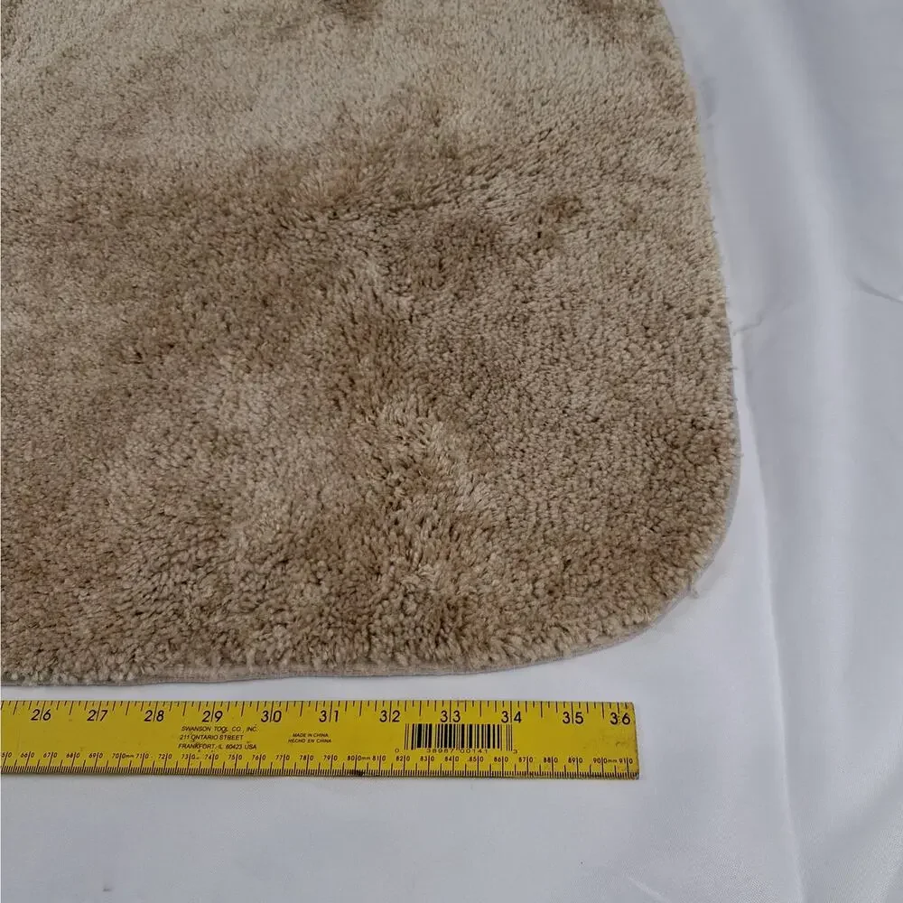 Garland Rug 24x40 Linen Traditional Plush Nylon Washable Non-Slip Bath Mat